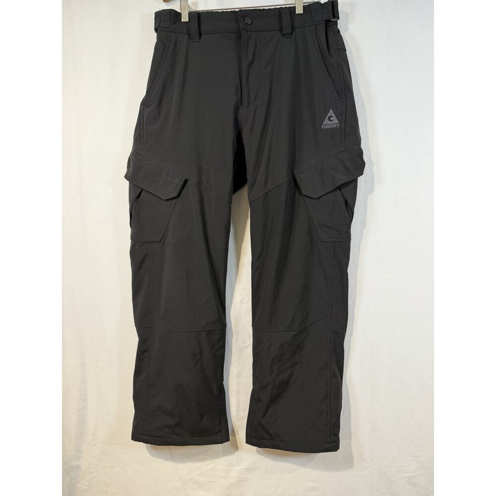 Gerry Water Resistant Fleece Lined Men's Snow Pants - Black, Size L